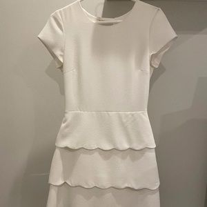 Club Monaco White Ruffled Dress!